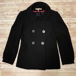 Margaret M Black Button Up Coat
